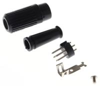 490-945 RS PRO 5 Pole Din Plug, 1A, 100 V ac, Push Lock, Male, Cable Mount
