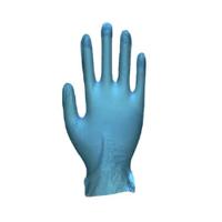 gs0084-a Unigloves Unicare Soft Blue Powder-Free Vinyl Disposable Gloves, Size 9, Large, 100 per Pack