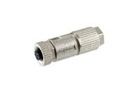 msas-04bffd-sl8001 Amphenol Industrial Industrial Circular Connector, 4 Contacts, Cable, M12 Connector, Socket, Female, IP68, MSAS Series