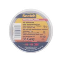 scotch-35-gris-20-x-19 3M Scotch 35 Grey PVC Electrical Tape, 19mm x 20m