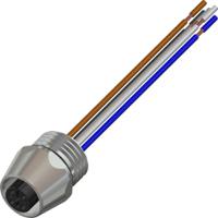 283-4995 RS PRO Industrial Circular Connector, 5 Contacts, Panel, M12 Connector, Plug, Socket, Female, IP67, RS PRO Series