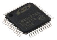 c8051f340-gq Silicon Labs C8051F340-GQ, 8 bit 8051, C8051F340 Microcontroller, 48 MHz, 64kB FLASH, 48-Pin TQFP