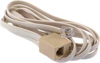 186-3155 RS PRO Single-Port RJ11 Female, RJ11 Male Extender, Cat3