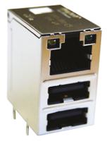 c893-1dx1-e5 Bel-Stewart MagJack Series Female RJ45 Connector, Through Hole, STP Shield Straight 8P4C -Way