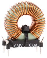 smv60 Roxburgh EMC 120 μH Ferrite Leaded Inductor, 6A Idc, 40mΩ Rdc 250 V ac, SMV
