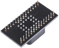 wa028127fsajtrc Winslow Straight Through Hole Mount 1.27 mm, 2.54 mm Pitch IC Socket Adapter, 28 Pin Female PLCC to 28 Pin Male DIP