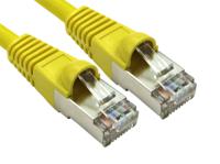 251-5196 RS PRO, 2m Cat6a, Yellow RJ45 to Male RJ45 Male, S/FTP Shielded, Terminated LSZH Sheath