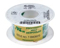 58557-gr005 Alpha Wire Hook-up Wire TEFLON Series Green 0.35 mm² Hook Up Wire, 22 AWG, 7/0.25 mm, 30m, PTFE Insulation, 5855/7 GR005