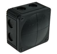 61779 WISKA Combi Series Black Polypropylene Junction Box, IP66, IP67, 110 x 110 x 66mm