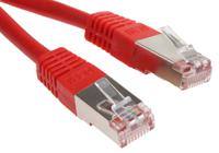 411-431 RS PRO, 0.5m Cat6, Red RJ45 to Male RJ45 Male, S/FTP Shielded, Terminated PVC Sheath