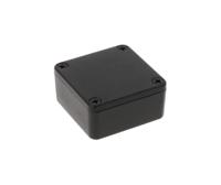1590llbbk Hammond 1590 Series Black Die Cast Aluminium Enclosure, IP54, Black Lid, 50 x 50 x 21mm