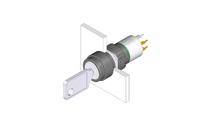 51-414036d EAO IP65 Key Switch, SPDT, 100 mA 2-Way