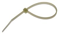 811-1653 RS PRO Cable Tie, Heat Stabilised, 203mm x 4.6 mm, Natural Nylon, Pk-100