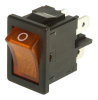18551104 Marquardt Illuminated DPST, On-Off Rocker Switch Panel Mount