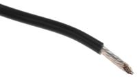 5857-bk005 Alpha Wire Hook-up Wire TEFLON Series Black 0.96 mm² Hook Up Wire, 18 AWG, 19/0.25 mm, 30m, PTFE Insulation, 5857 BK005