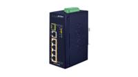 igs-614hpt Planet IGS-614HPT, Unmanaged 6 Port Industrial Ethernet Switch With PoE