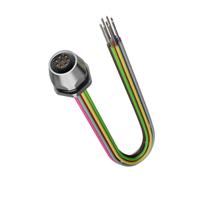 381166922 Lapp Female 8 way M12 to 8 way M16 Circular Connector, 0.5 m