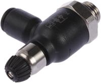 7060-06-10 Legris 7060 Series Threaded Exhaust Regulator, G 1/8 Male Inlet Port x 6mm Tube Outlet Port