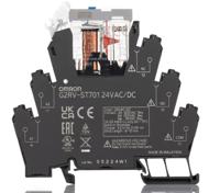 g2rv-st701-24vacdc Omron G2RV-ST Series Electromechanical Interface Relay, DIN Rail Mount, 24V ac/dc Coil, SPDT, 1-Pole, 6A Load
