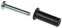 r-rnt-m5x30 RawlPlug Black Rubber, Steel Wall Plug, 26.1mm Length, 10mm Fixing Hole Diameter