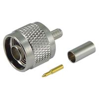 anm-1700 L-Com ANM Series, Plug Cable Mount N Connector, Crimp Termination, Straight Body