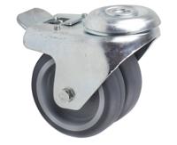 1977pjo075p30-13 Tente Braked Swivel Castor Wheel, 80kg Capacity, 75mm Wheel