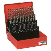 222atj50 Facom 50-Piece Twist Drill Bit Set for Masonry, 5.9mm Max, 1mm Min, Stainless Steel Bits