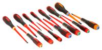be-9876s Bahco Phillips; Pozidriv; Slotted; Torx Insulated Screwdriver Set, 14-Piece