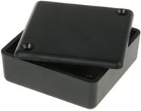 1551rbk Hammond 1551 Series Black ABS Enclosure, IP54, Black Lid, 50 x 50 x 20mm