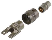 pt06a-8-4psr Amphenol Socapex, PT, Copper Alloy 4 Way Cable Mount MIL Spec Circular Connector PlugGreen, Pin Contacts,Shell Size 8,