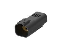 2356631-1 TE Connectivity, Superseal Pro Automotive Connector Plug Black Cable Mount 4 Way, Cable Termination