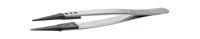 242cprsa1 ideal-tek 130 mm, PEEK (Tip), Stainless Steel (Body), Flat; Rounded, ESD Tweezers