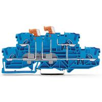 2002-2959 WAGO  TOPJOB S Series Blue, 2.5mm², 2-Level, Push In Termination, ATEX, CSA, IECEx