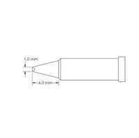gt4-ch0010p Metcal GT4-CH0010P 1.0 x 6 mm Chisel Soldering Iron Tip for use with Soldering Iron