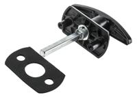 1616753 Euro-Locks a Lowe & Fletcher group Company Black Die Cast Zinc Locking Handle, T-Handle