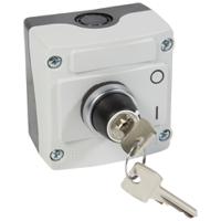 0-242-17 Legrand Grey Key Operated Socket Switch, 2 Poles