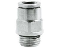 102251038 Norgren PNEUFIT 10 Series Straight Threaded Adaptor, G 3/8 Male to Push In 10 mm, Threaded-to-Tube Connection Style
