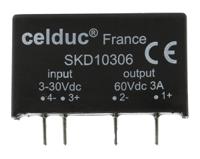 skd10306 Celduc SK Series Solid State Relay, 3 A Load, PCB Mount, 60 V dc Load, 30 V dc Control