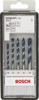 2608588167 Bosch 7-Piece Masonry Drill Bit Set for Multi-Material, 10mm Max, 4mm Min, Tungsten Carbide Tipped Bits
