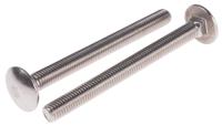 122-4433 Plain Stainless Steel Coach Bolt, M8 x 90mm