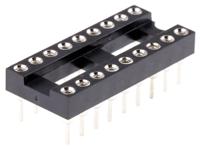 w30518ttrc Winslow 2.54mm Pitch Vertical 18 Way, Through Hole Turned Pin Open Frame IC Dip Socket, 5A