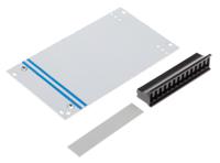 500-746 RS PRO Grey Aluminium Front Panel, 3U, 14HP