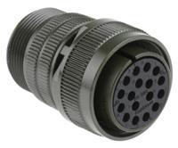 ms3106a-20-29s Amphenol Industrial, MS3106A, Copper Alloy 17 Way Cable Mount MIL Spec Circular Connector, Socket Contacts,Shell Size