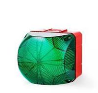 874166408 AUER Signal Q Series Series Green Multiple Effect Beacon, 48 V, Tube Mounted, LED Bulb, IP66