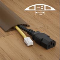 137-628 RS PRO 1.8m Brown Cable Cover in PVC, 17mm Inside dia.