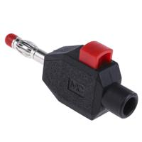 223006-21 Staubli Black Male Banana Plug, 4 mm Connector, Clamp Termination, 10A, 30 V, 60V dc, Nickel Plating