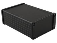 1457n1202ebk Hammond Black Aluminium Instrument Case, 121 x 104 x 55mm