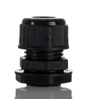 1427ncgm20b Hammond 1427NCG Series Black Nylon Cable Gland, M20 Thread, 6mm min., 12mm max., IP68