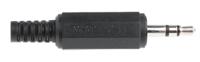 kls-40 Lumberg Jack Connector 3.5 mm Cable Mount Stereo Plug, 3Pole 1A