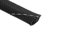 tcp-v0-10mm-black Tenneco Expandable Braided Polyester Black Protective Sleeving, 10mm Diameter, 100m Length, TCP V0 Series